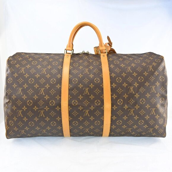 Authentic LOUIS VUITTON Keepall 60 Monogram Canvas Duffel Bag bsj761-112725 - Picture 2 of 16